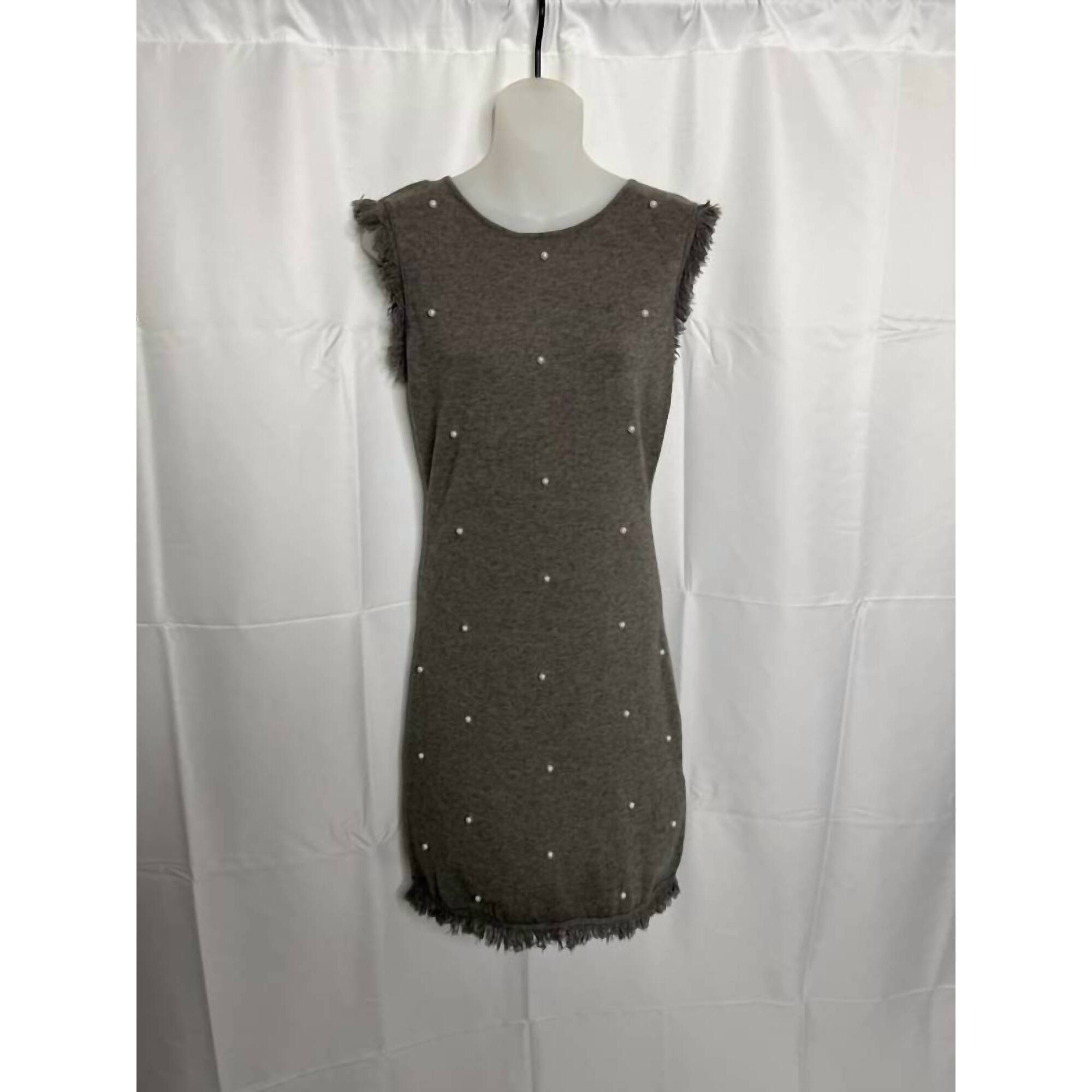 New Thml Women's Sleeveless Knit Dress In Pearl/Grey